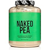 NAKED Pea - 5LB 100% Pea Protein Powder from North American Farms - Unflavored Vegan Pea Protein Isolate - Plant Protein Powder, Easy to Digest - 76 Servings