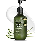 Beef Tallow for Skin Care - GreenBliss 100% Organic Grass Fed tallow Lotion - Face + Body, Whipped Moisturizer for Sensitive Skin, Natural Deep Hydration,10.14 FL. oz.