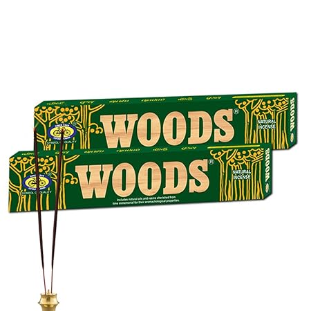 Cycle Brand Pure Agarbathies Dual Pack Woods Natural Incense Sticks (50)