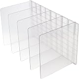MOUYAT Adjustable Acrylic Closet Shelf Dividers 41.5x23.9cm view 5