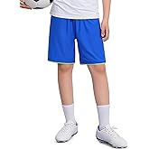 Somaibo Boys Athletic Shorts Kids Youth Performance Quick Dry Sports Gym Active Basketball Soccer Shorts with Pockets