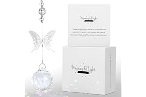 OHMIQUE Modern Memorial Gifts: Bereavement Gift Ideas - Symbolic Rainbow Crystal Suncatcher, Funeral Gifts For Loss Of Loved One