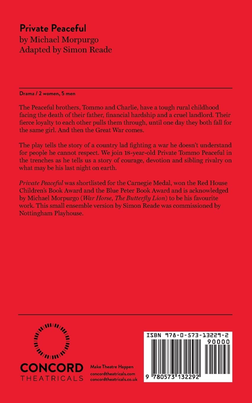 Private Peaceful A Play For A Small Ensemble Michael Morpurgo Amazon Com Books Private Peaceful A Play For A Small Ensemble Michael Morpurgo Amazon Com Books