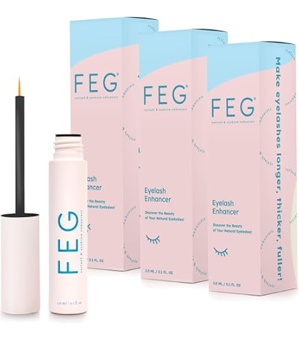 Amazon.com: FEG Eyelash Enhancer Serum 2-Pack | Natural Peptide
