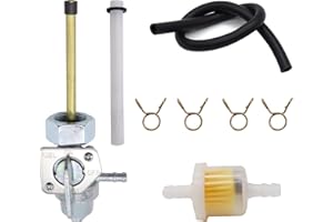 OXCANO Gas Fuel Tank Valve Petcock Compatible With Honda TRX250 TRX250X TRX300 TRX200SX TRX300EX ATC350X Fourtrax 1985 1986 1987 1988 Fuel Shut Off Valve Petcock Replaces 16950-HC4-840