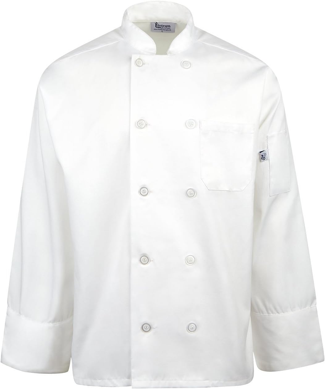 Linteum Textile 65/35 Poly/Cotton Unisex Chef Coat White