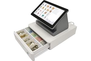 ASSUR Cash Register All-in-One POS System - 11.6 inch Touch Screen, Customer Display, 58mm Receipt Printer POS Machine with S