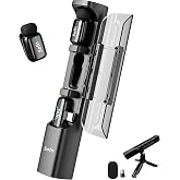 Sofn Magic 3-in-1 Mini Wireless Lavalier Microphone for iPhone &amp; Android | 3 Mic Modes for Vlogs YouTube Tiktok Interviews,AI Noise Cancelling,5g Ultra-light,Plug &amp; play,30 Hours Battery,Clip on Mic