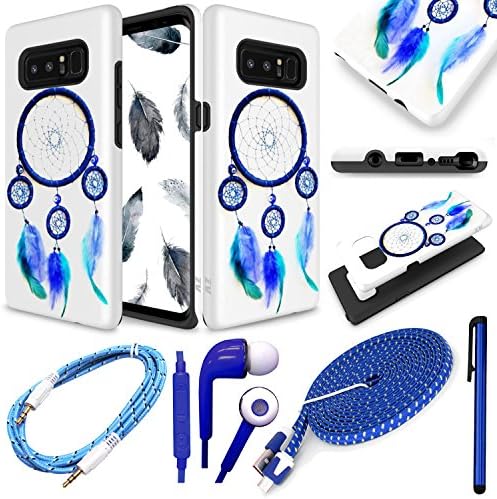 Samsung Galaxy Note 8 N950 (All Carriers) Slim Dual Hybrid Protective 2 Piece Cover Case + 4 Piece Accessory Kit! (Dream Catcher)