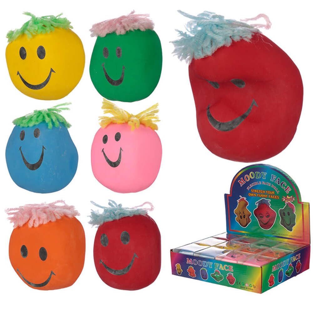 Puckator Colourful Squeezy Mood Head