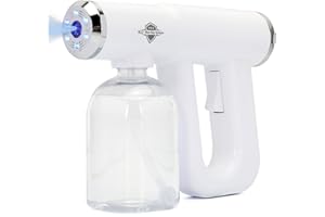 Disinfectant fogger, K12 Blue Ray Disinfectant Fogger Machine, ULV Nano Sanitizer Gun, Cordless Rechargeable Handheld Sanitiz