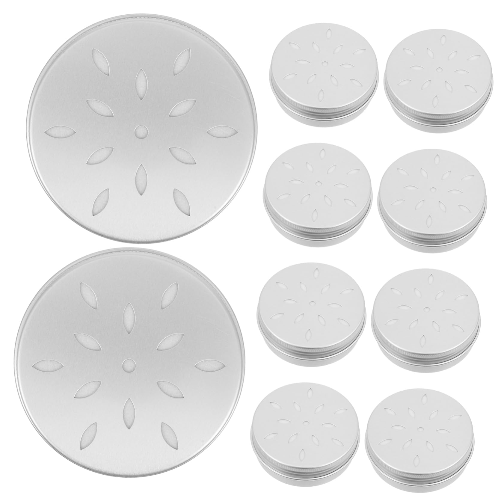 POPETPOP Dog Scent Training Box 10pcs Tinsdog Tool Sniffle Training Aluminum Tin Containers Equipment Container Holder Tins Scent Metal for Nose Odor Work Round Case Accessory Dog Dogs Dog Supplies