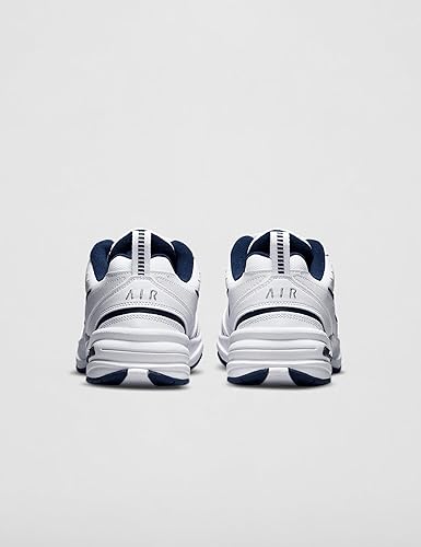 Nike Men's Air Monarch IV Training/Workout Shoes, White/Metallic