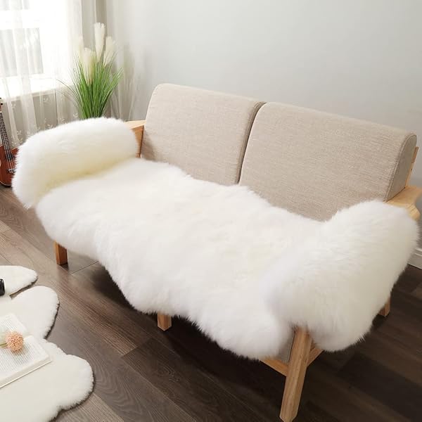 IRIWOOL PREMIUM GENUINE FUR SHEEPSKIN RUG REAL AUSTRALIA...