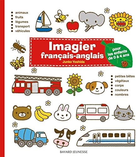 Download Imagier français-anglais (rouge): pour les enfants de 0 à 4 ans PDF