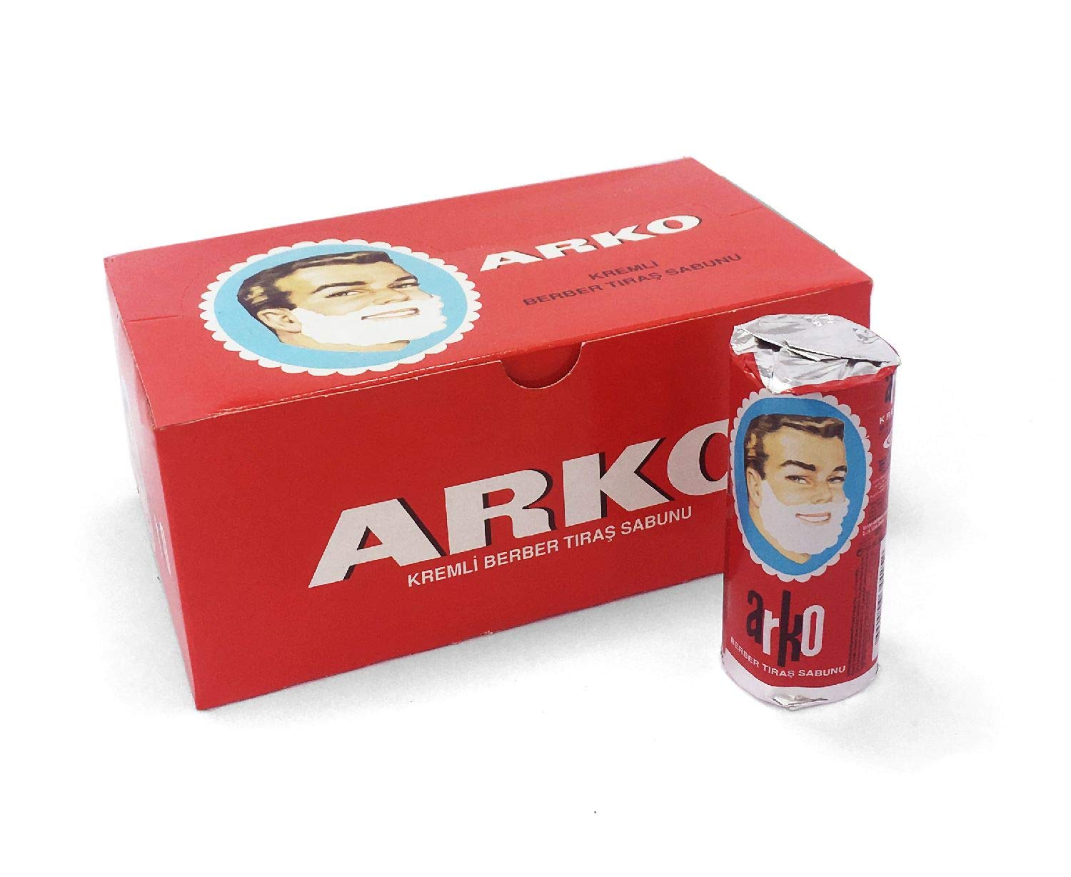 Arko EVYAP Shaving Cream Soap 900 Grams, 12 Pieces