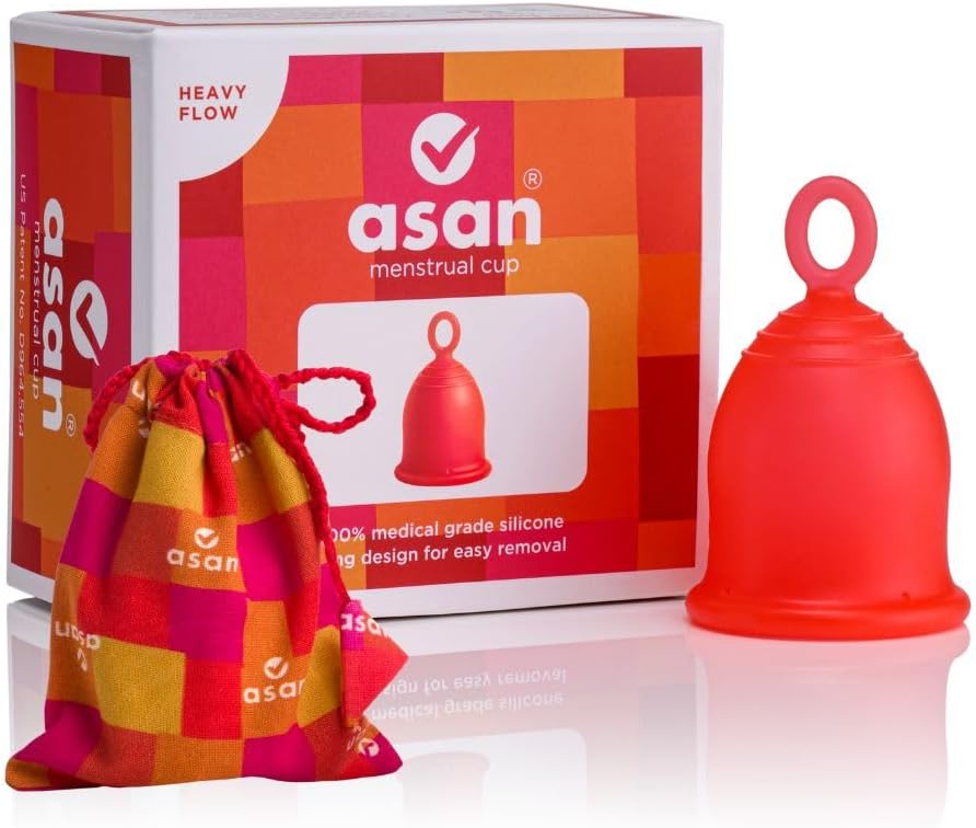 Asan Menstrual Cup Heavy Flow - Easy Insertion, 12 Hour Leakproof