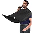 Beard Bib Apron for Men, Valentine's Day Gift Beard Trimming Catcher Bib for Shaving & Hair Clippings, Waterproof Non-Stick H