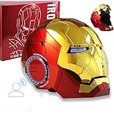 AGIKITFS Wearable Iron Helmet with Eyes Glow Voice, Touch and Remote Control Cool Stuff Super Hero Mask Cosplay Costume Suits Amazing Helmets hot Toys Masks for Adults for Age 12+ Years Old