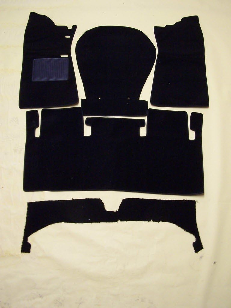 Newark Auto Products 1968-1973 Replacement Carpet for/Nissan 510 5 Piece Sewn to Contour Front and Rear Black Loop