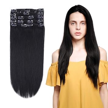 Buy My Lady 20 22 Double Drawn 1 Jet Black 12 22inch Clip
