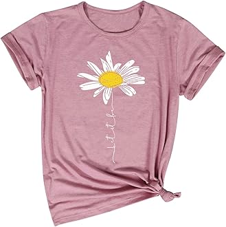 Let it be daisy shirt Clearance