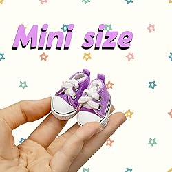 Mini Doll Shoes, 1 Pair Cute Lace Up Canvas