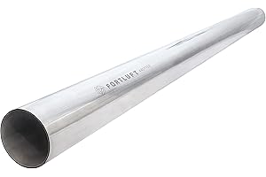 FORTLUFT Universal Mandrel Exhaust Bend Pipe & Elbow Stainless Steel (Straight Pipe, 2.25''/57mm)