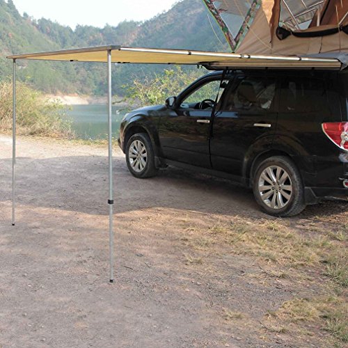 Homgrace Car Side Awning Tent Shelter, Outdoor Camping Car Tent Vehicle Awning Anti-UV Waterproof Shelter Family Picnic Fishing Tent. (6.6x8.2 Ft)