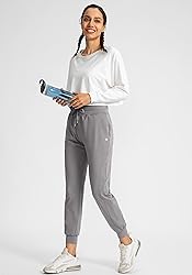G Gradual Women's Joggers Pants with Zipper Pockets