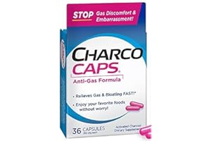 CharcoCaps 260 mg Capsules 36 ea (Pack of 2)
