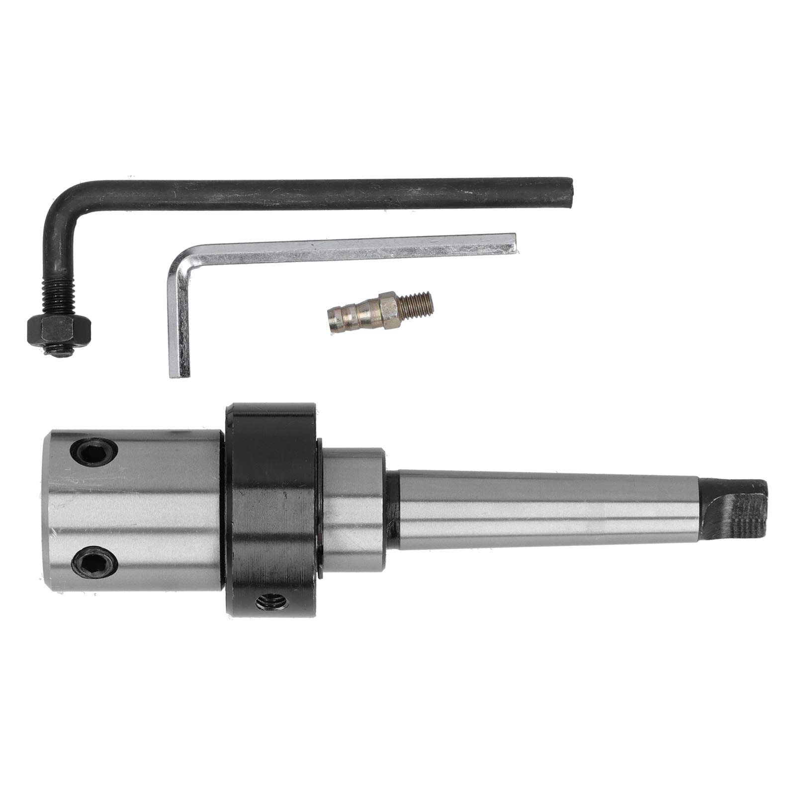 Magnetic Drill Annular Cutter Arbor MT2 Morse Taper Arbor Internal Cooling Drill Sleeve R8 Adapter for Drilling 0.8in Inner Diameter