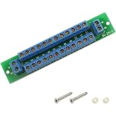 PCB007 1X 12 Position Power Distribution Board 2 Inputs 2 x 13 Outputs for DC AC Voltage New