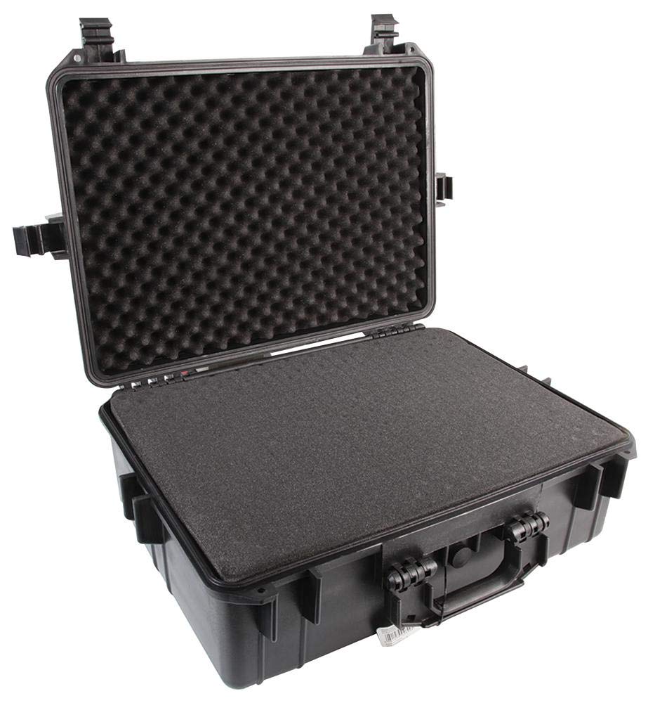 DURATOOL D03134 Black Water Resistant Case with Foam Insert - 425mm x 569mm x 215mm Professional Protection for Your Equipment