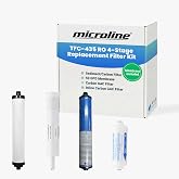 Microline TFC-435 RO Filter Replacement Kit with 50 GPD TFC Membrane | Complete Set with Genuine Microline Components, Contaminant Water Filtration Reduction, Reduces 98% of Contaminants