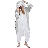 SimZoo Adult Animal Onesie Pajamas, Men and Women's Animal Cosplay Costume Sleepwear, One-Piece Unisex Homewear