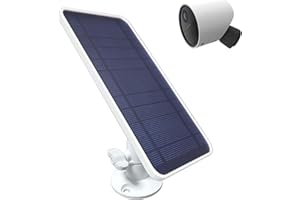 DIANMU Solar Panel Compatible with SimpliSafe Outdoor Security Camera, with 13FT Weatherproof Cable and Aluminum Alloy Adjustable Mount (1 Pack)