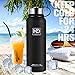 Stainless Steel Vacuum Insulated Water Bottle, Cold for 24 Hours Hot for 12 Hours, 21 OZ - 50 OZ Double Wall Thermos Flask, Travel Sports Leak Proof Drinking Bottle with Metal Strainer, BPA Free