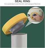 Angoily Toilet Seal Flange Ring Wax Bowl Gasket for Gas Odor Watertight Khaki view 2