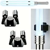 FLURSAILE Adjustable Lightsaber Wall Mount Vertical Display Stand Horizontal Light Saber Holder Cosplay Prop Holder for Saber (2pcs Standard Size)