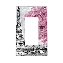 Art Watercolor Paris Eiffel Tower Light Switch