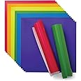 Cricut Permanent Vinyl - Bright Rainbow Sampler, 12" x 12", 20 Sheets