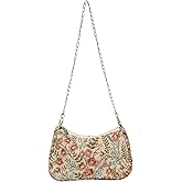 Verdusa Women's Floral Print Shoulder Bags Casual Underarm Purses with Chain Strap