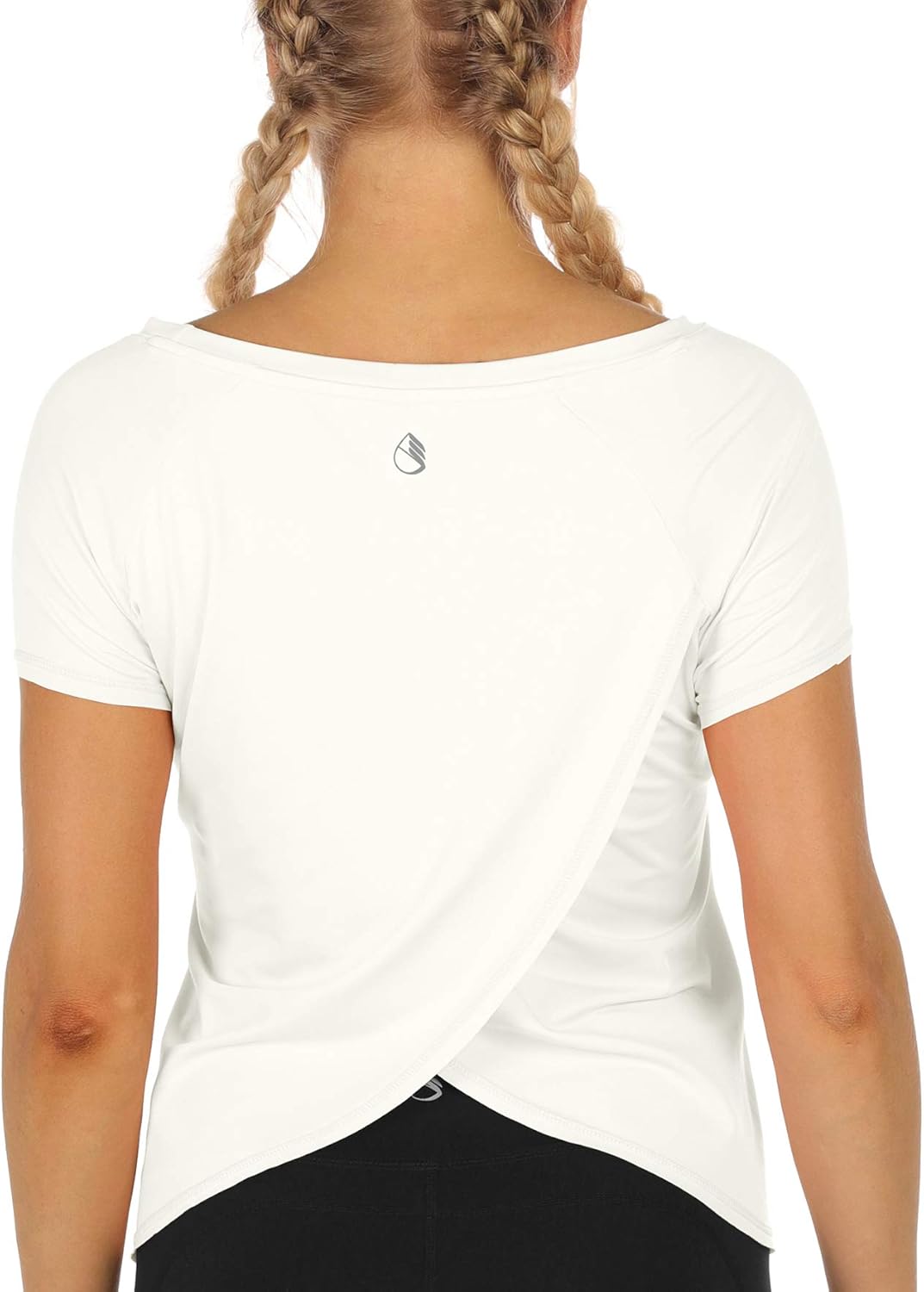 icyzone Workout T-Shirt for Women - Gym Running Yoga Tops Athletic Shirts Raglan Short Sleeves at  Women’s Clothing store