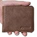 FlyHawk RFID Blocking Genuine Leather Wallets for Men Biford Mini&Slim Size Wallet