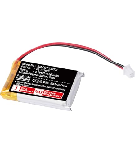 Cameron Sino Battery Replacement Battery For ViKLi E05 V2015 Flashlight - 400mAh 3.7V 400mah 3.7v Battery