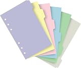 Filofax Personal Pastel 6 Blank Tabs Index view 2