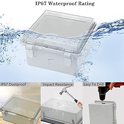 Zulkit Junction Box IP67 Waterproof Electrical Box