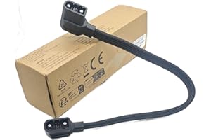 HELIX HAVEN Extra Battery Connection Cable Compatible with Delta 2, 2 Max, 3 Plus, Wave 2, Wave 3, Gray Braided Power Third-Party Accessory，Pro 3 Not Compatible