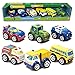Kid Galaxy PBS Kids Fire & Dump Trucks, Police & Race Car, Multicolor